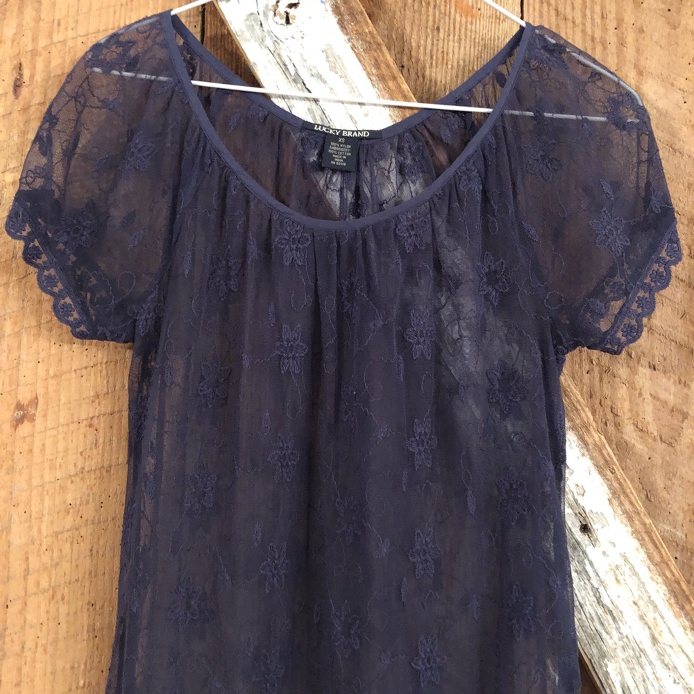 COPY - Lucky Brand Sheer Blouse